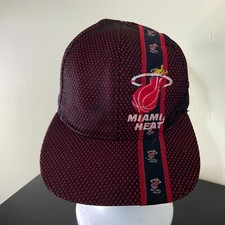 VTG MIAMI HEAT Drew Pearson Hat Red Black One Size Fits All