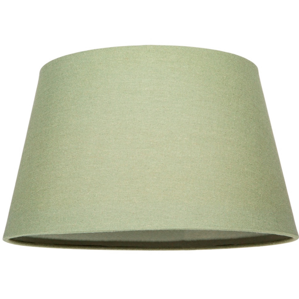 Traditional 14 Inch Olive Green Linen Drum Table/Pendant Lampshade 60w Maximu...