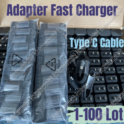Adapter Fast Charger Type C Phone Charging Cable For Samsung Galaxy Android Lot