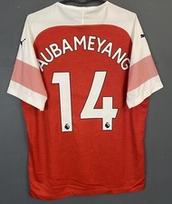 MEN'S PUMA FC ARSENAL 2018/2019 AUBAMEYANG SOCCER FOOTBALL SHIRT JERSEY SIZE L