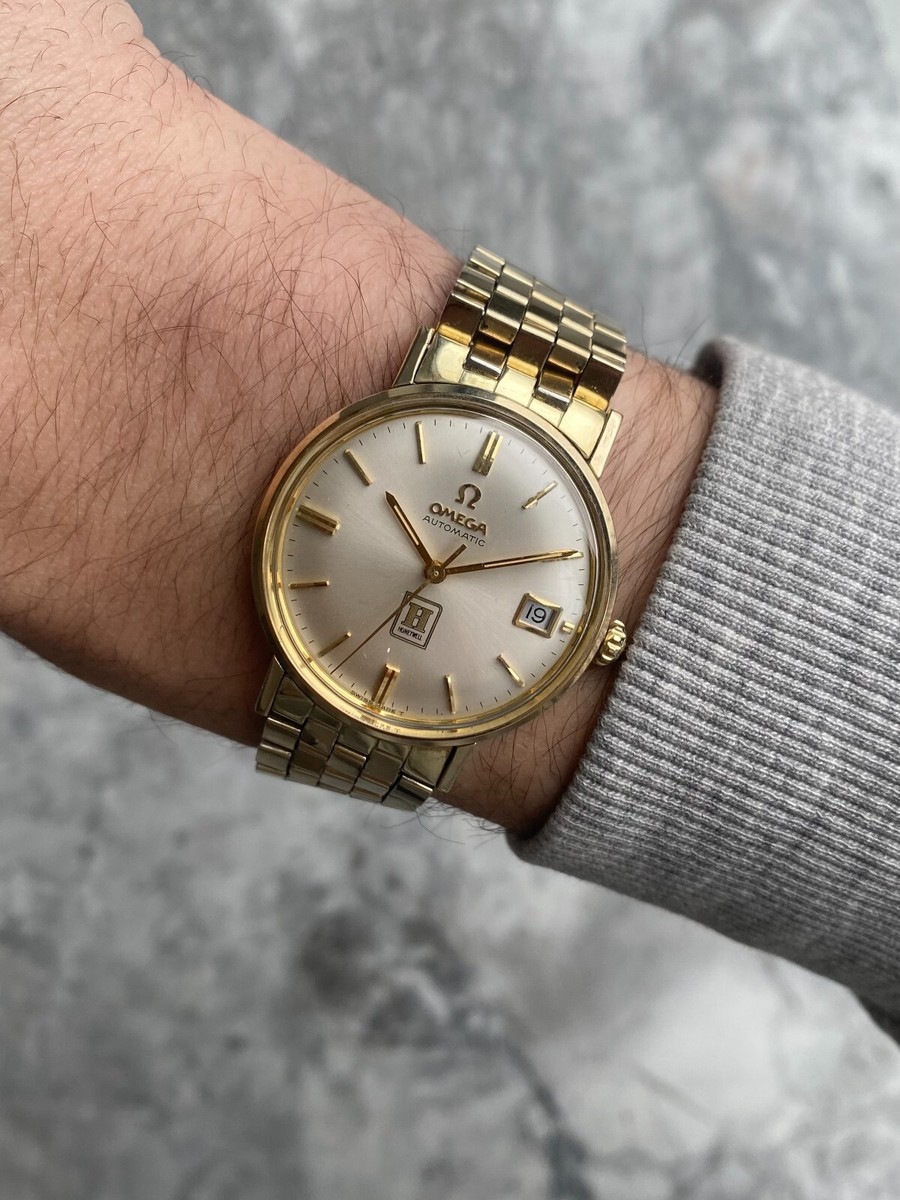 Vintage Omega Seamaster 1972 Automatic Honywell Dial Gold Capped