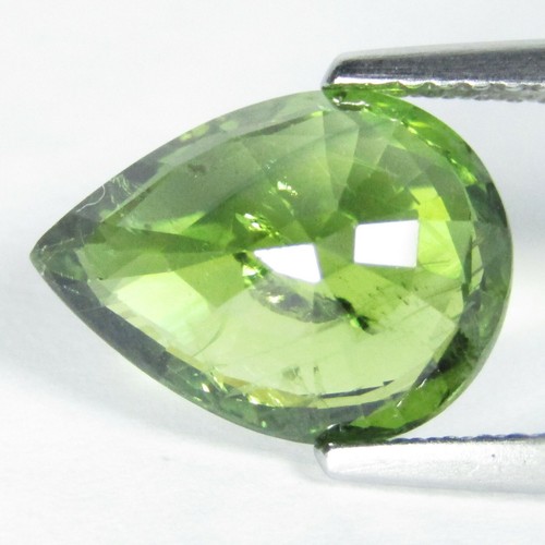5.00Cts Genuine Natural Greenish Green Sapphire Pear Shape12.3x9.2mm Loose Gem - Picture 3 of 4