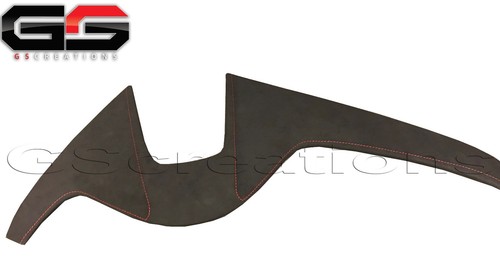 C7 Corvette Instrument Panel Upper Dash Trim Pad Black Suede Red Stitching - Bild 4 von 6