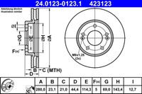 Bremsscheibe Hyudnai P. I30 1.4-1.6 Crdi 11-