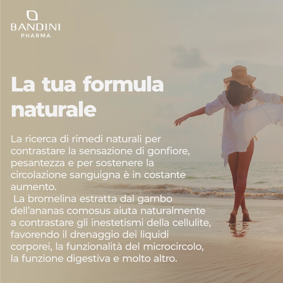 Bandini® Bromelina 200 Compresse 5000 GDU/g | Forte Drenante gastroresistente - Immagine 3 di 4