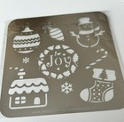 Japanese pastel Nagomi Christmas Winter Stencil,Reusable For Paint, Stamp, Spray