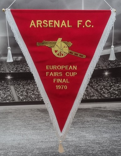 A framed 1976 European Cup Winners Cup Final, West Ham United v S.C Anderlecht silk pennant complete