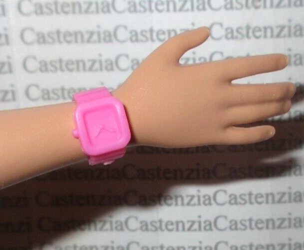 BARBIE DOLL JEWELRY MATTEL FASHIONISTA 190 PINK WRIST WATCH FASHION ACCESSORY
