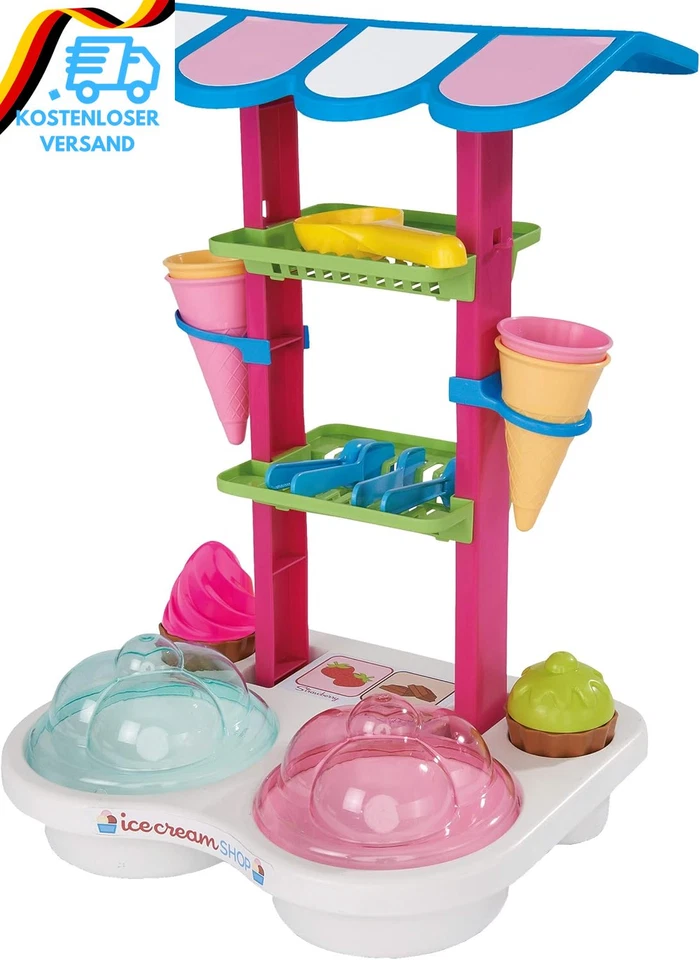 Simba 107102532 - Eisdiele, 13 Teile, 26X34X46Cm, Sandspielzeug, Sandkasten, Eis - Bild 3 von 4