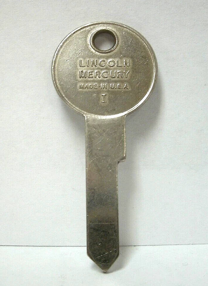 Llave Lincoln Mercury vintage en blanco 1952-58' H15-H21 maletero + guante - plata - ¡REDUCIDO! Foto 3 de 4