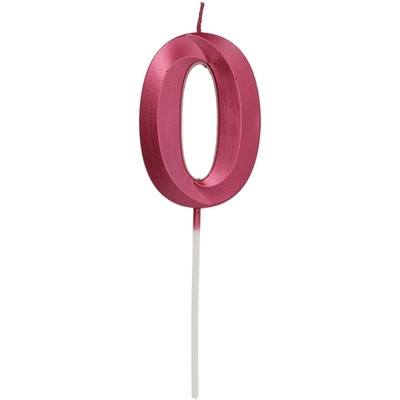 Geburtstagskerze Zahl 5 – Pink Metallic, 7 Cm Hoch, Für Torten & Geburtstagsdekoration