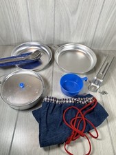 Aluminum Mess Kit Utensils, Drinking Cup Pouch Camping Outdoors