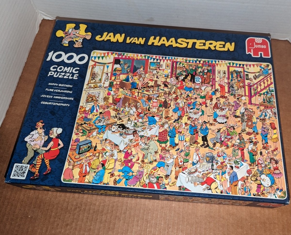 Jan Van Haasteren COMPLETE Jumbo 1000 piece jigsaw puzzle Happy