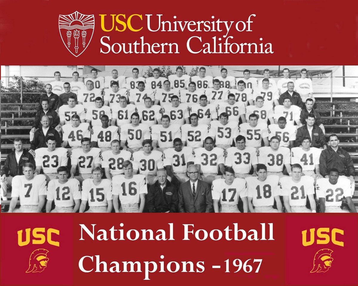 USC 1967 National Football Champions, 8x10 Team Photo