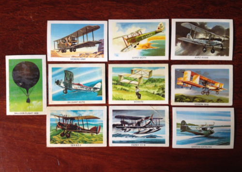 Tip Top Bread Cards GREAT SUNBLEST AIR RACE (1975) Lot of 10 (half set) - Picture 1 of 2