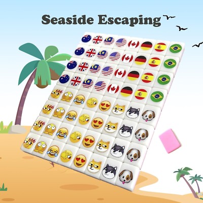 Vita Mahjong 65 Blocchi 30mm Seaside Escape Game In Stile Mahjong