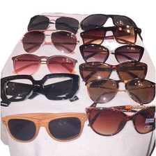 Lot of 11 Women  s Sunglasses Vintage Mixed Frames  Tints