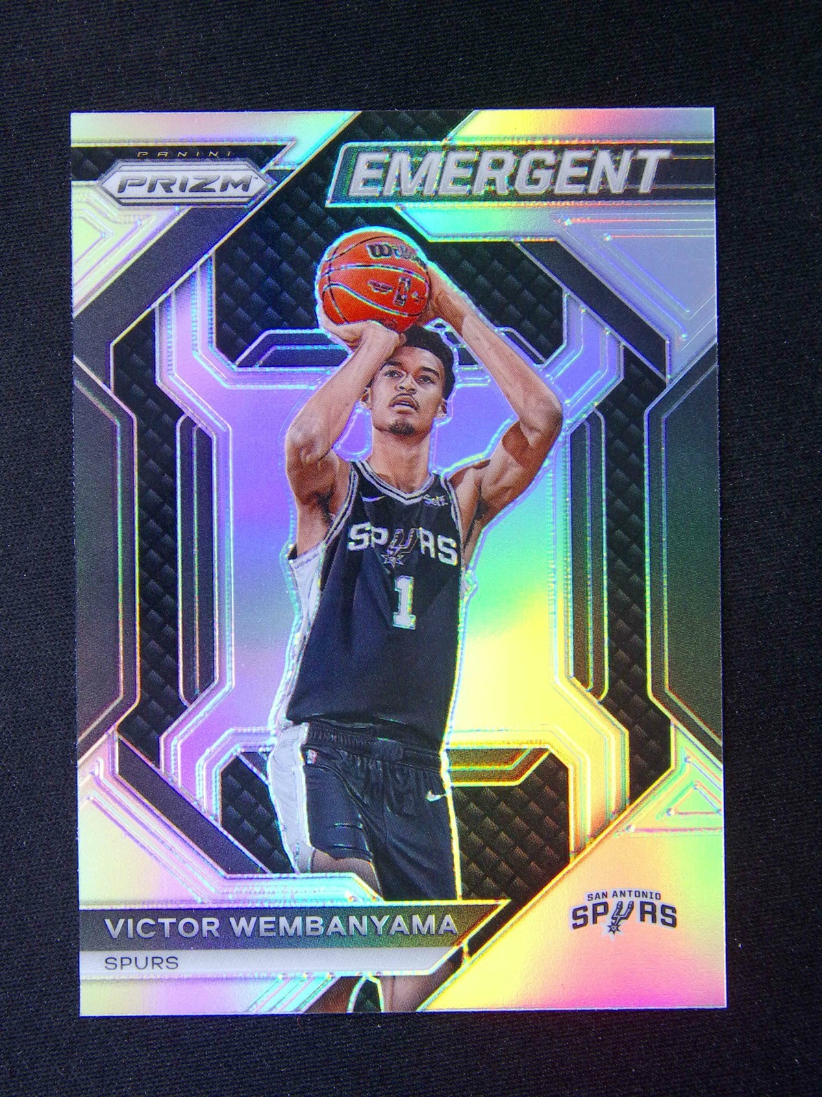 2023-24 Panini Prizm Victor Wembanyama #12 RC Rookie Emergent Silver