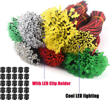 80Pcs 5MM 3Volt LED Lights Kit Emitting Diodes Pre Wired LED Lights Diodes 8 ...
