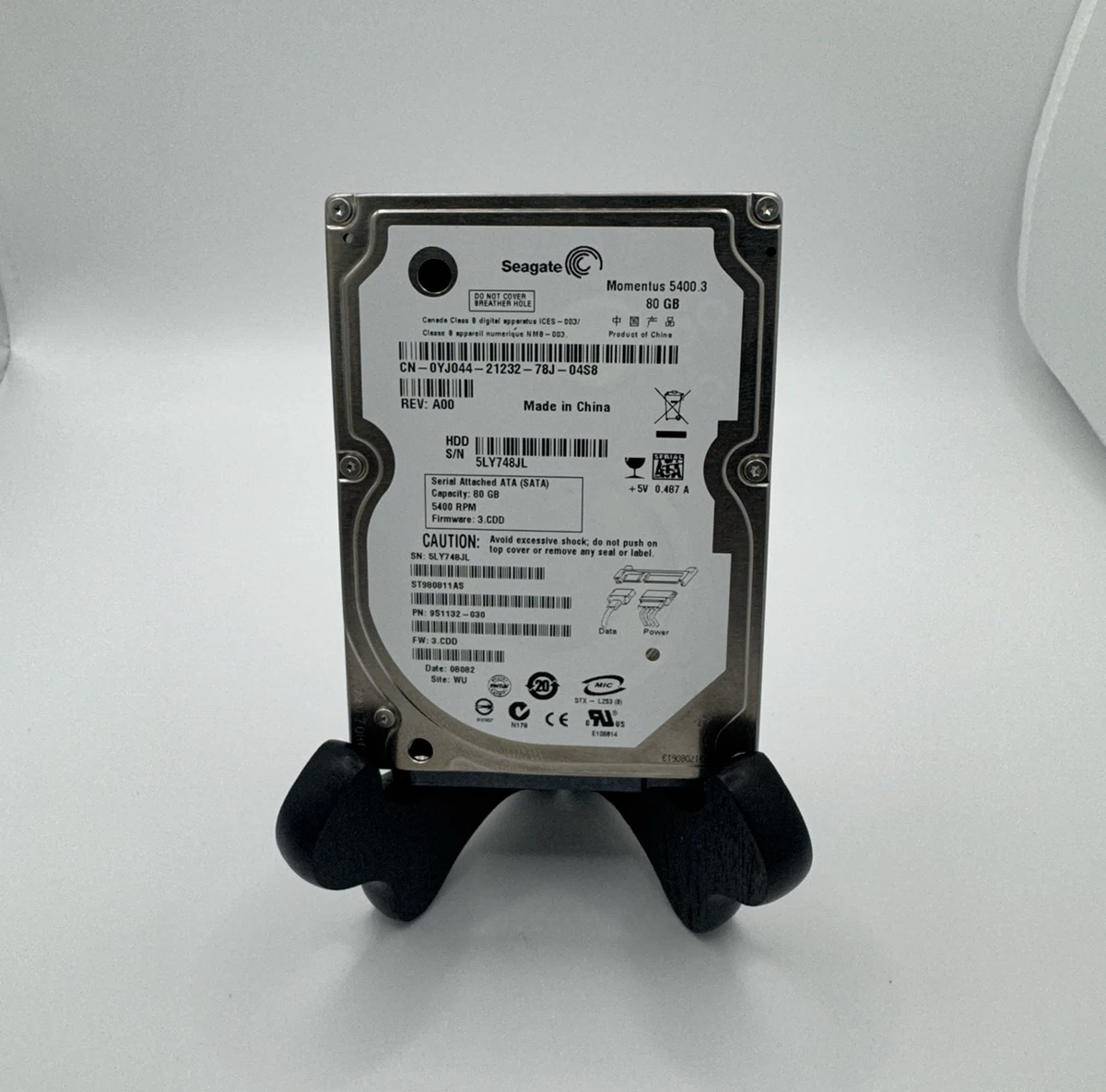 Seagate 2.5 in Form Factor 80 GB Storage Capacity Internal 5400