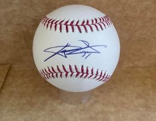 C.J. WILSON RANGERS/ANGELS SIGNED AUTOGRAPHED M.L. BASEBALL BECKETT AUTH