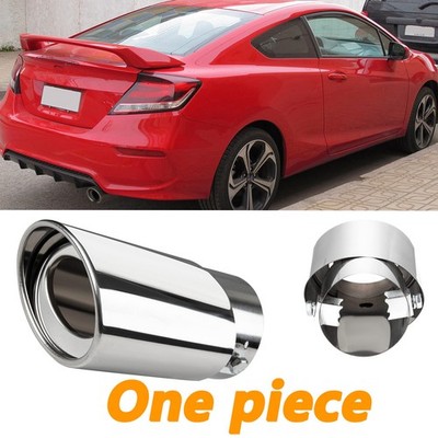Car Auto Rear Exhaust Tail Pipe Muffler Tip Throat Tailpipe Fit 1.5-2.3'' outlet