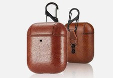 Leather Airpod Case for gen 1 and 2 Brown Fathers day gift