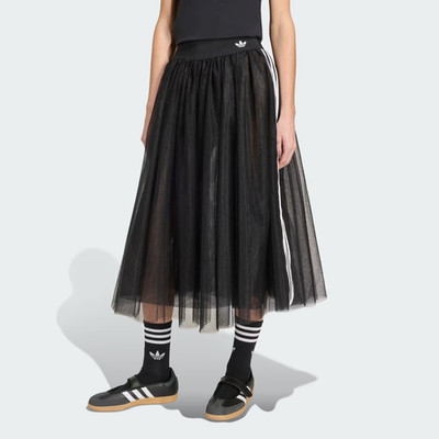 adidas Originals Tüllrock KS6563 Schwarz XS Neu Selten Maxi Rock Tulle