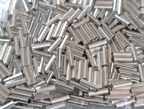 Lot 100 Sterling Silver Tube Beads 4mm x 1mm 925 Jewelry Making Findings
