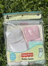 Baby Vintage Bobby Socks Size 9-18 Months 4 Pairs New Old Stock NOS