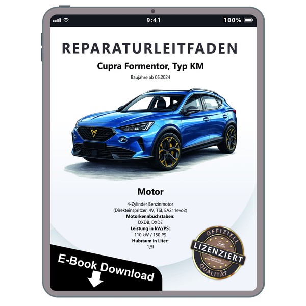 Cupra Formentor Typ Km Ab 2024 Benzinmotor 1,5L 150 Ps Reparaturanleitung Ebook-image