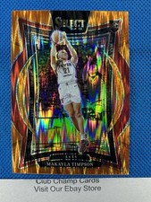 2025 87 Makayla Timpson Panini Select WNBA Concourse Orange Flash Prizm Fever RC
