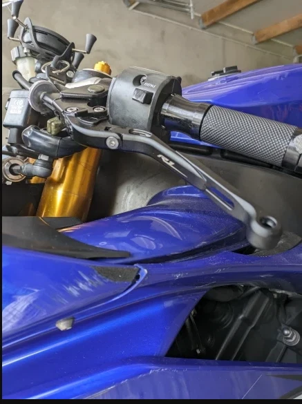 Kits de palancas de freno de embrague extensibles plegables ajustables para Yamaha YZF-R1S 2016-2018 Foto 2 de 4