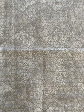 Gray Lace Medallion Fat Eight cotton fabric 9 x21 New