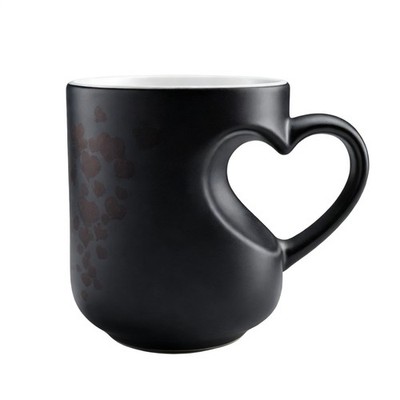 Herzförmige, farbwechselnde magische Keramiktasse, thermochrome Reveal-Kaffeeta