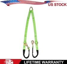 2 X 4 High-strength V-bridle Straps Snap Hooks Axle Strap V-assembly Us Ship