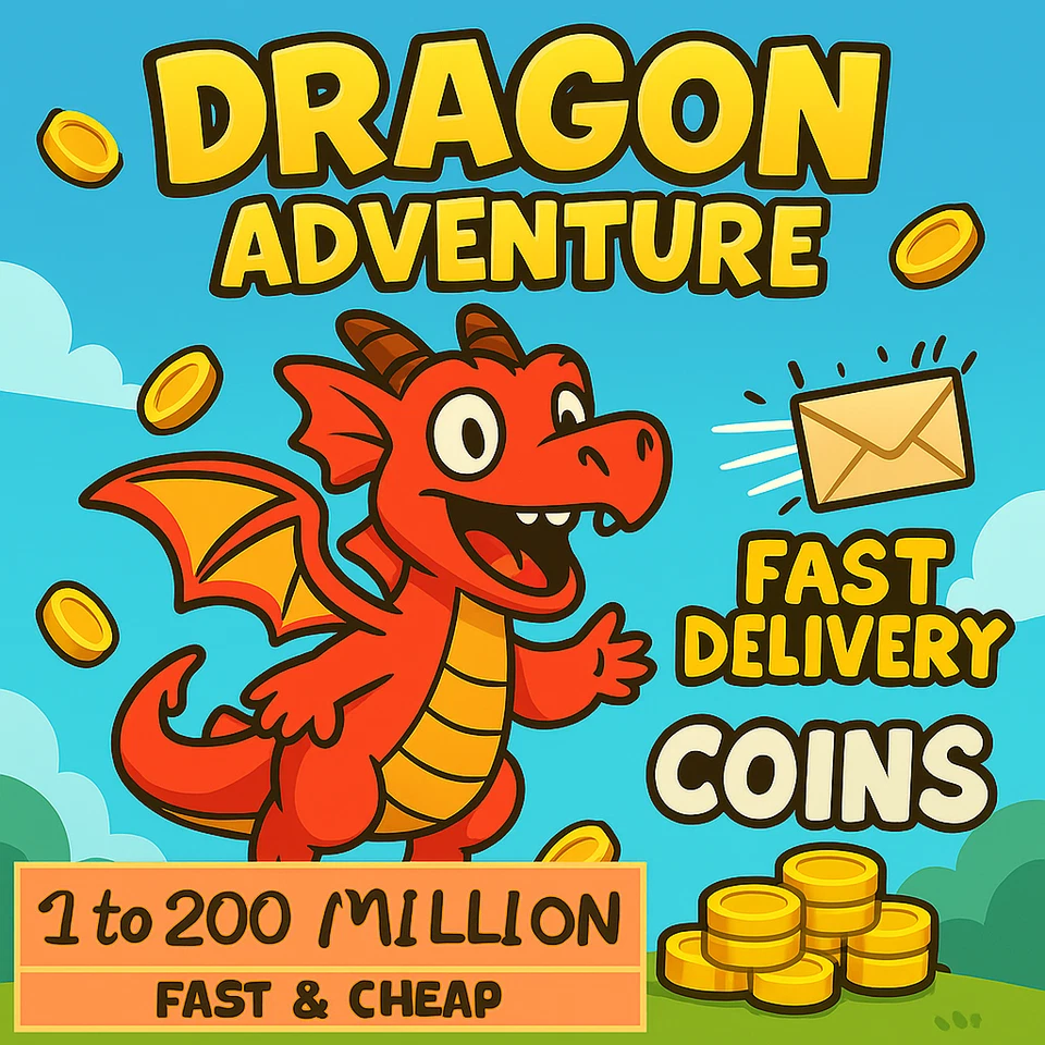 🟢ONLINE🟢 DRAGON ADVENTURES COINS 01 to 200 MILLION COINS ✅IMMEDIATE DELIVERY🔜