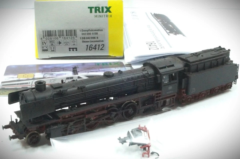 1:160 Spur N Minitrix 16412 Dampf-Lokomotive BR 042 096-8 Oel DB digital Sound
