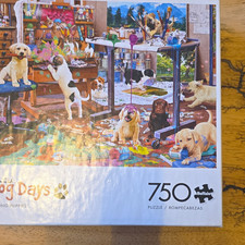 Buffalo Dog Days Puppies 750 Piece Multicolor Animals Jigsaw Puzzle