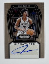 2024 Panini Prizm Draft Picks Basketball David Duke Jr Auto AR149