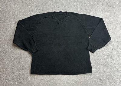 GAP Herren Pullover Sweater L Retro Strickpullover Jumper Pulli 28500 Schwarz