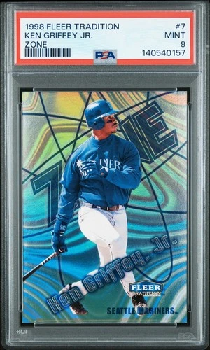 Ken Griffey Jr. 1998 Fleer Tradition Zone #7 SSP PSA 9 Mint ~Pop 17 Mariners HOF