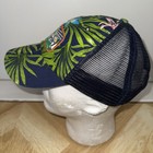 Polo Ralph Lauren Tropical Floral Patch Trucker Strap Blue Hat Rare Cap — photo 2