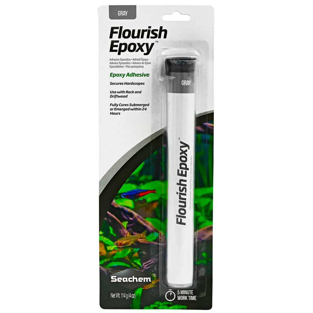 Seachem Flourish Epoxy Gray 114g | La Tradizione dell'Acquario Perfetto