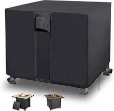 Fire Pit Cover, 28 Inch Firepit Covers Square Gas Fireplace Oxford Fabric Square