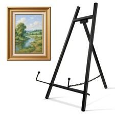Metal Easel Stand 16.5 Inch Tabletop Tripod Mirror Plate Photo Holder Black Metal Easel Stand 16.5 Inch Tabletop Tripod Mirror Plate Photo Holder Black