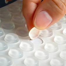 100PCS Clear Rubber Bumpers Self Adhesive Cabinet Door Drawer Buffer Pads