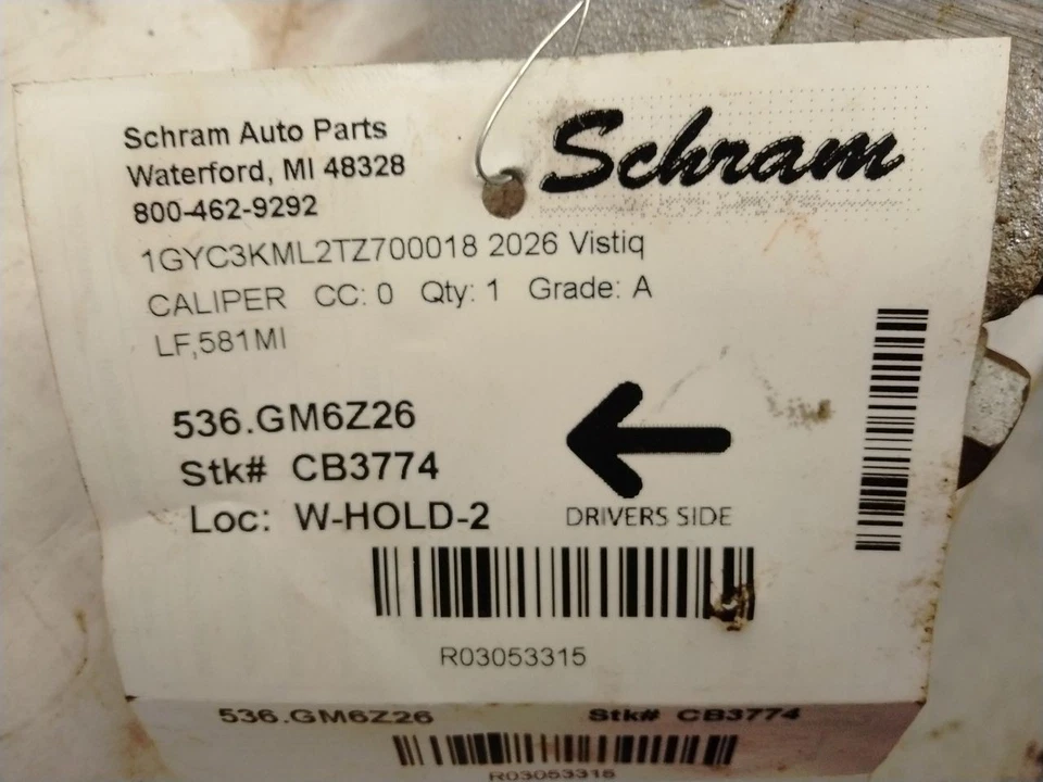 Pinza de freno delantera izquierda conductor Cadillac Vistiq 2026 3053315 Foto 4 de 4