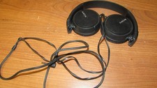 Sony MDR-ZX100 ZX Series Studio Stereo Headphones Black Wired 3.5mm Jack Tested