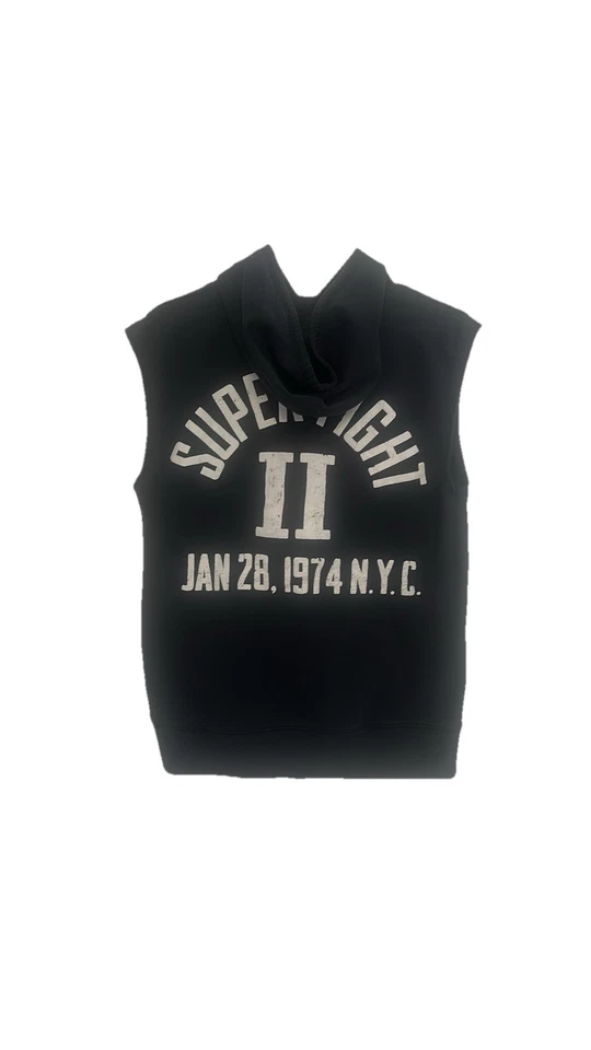 Men's S Roots of Fight Boxing Muhammad Ali Sting Like A Bee  Sleeveless Hoodie!! - Image 2 of 4